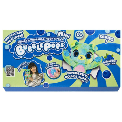 М’яка іграшка з ароматом Bubble Pops міні. Чорничне цуценя (20 см) Bubble Pops 2402005/2