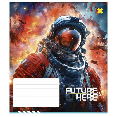 Зошит учнівський "Future is Here" 012-3417K-2 в клітинку, 12 аркушів