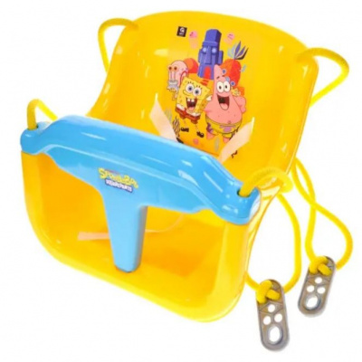 Гойдалка підвісна Спанч Боб (сидіння, канати з кріпленнями) qbee QB001-304