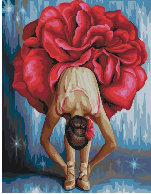 Картина за номерами. Brushme "Квіткова балерина" GX22465, 40х50 см
