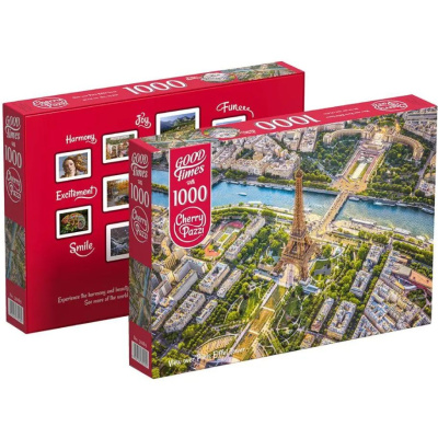Пазл ТM CherryPazzi/ 1000 ел./ Вигляд на Ейфелеву вежу в Парижі Cherry Pazzi 30189