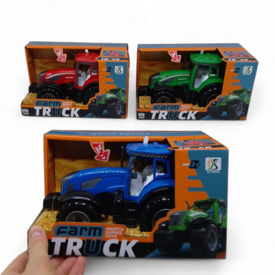 Трактор інерційний, звукові ефекти (червоний) JIA SHENG TOYS 0488-300C