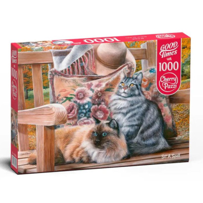 Пазли Котячі посиденьки, 1000 елементів Cherry Pazzi 30585