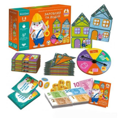 Гра настільна Заробляй та будуй (укр) Vladi Toys VT2312-04