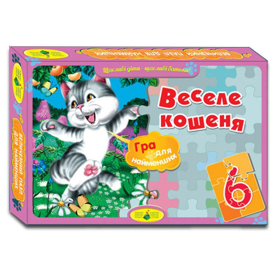 Пазл Веселе кошеня 6 елем (30х42 см) Київська фабрика іграшок 83248