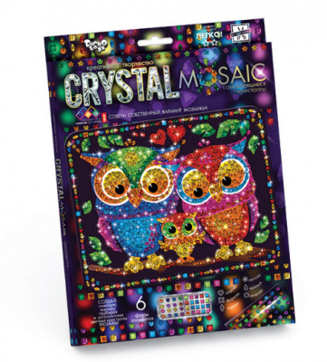 Набір для креативної творчості CRYSTAL MOSAIC, Совушки MiC CRM-01-07