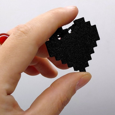 2D Брелоки MINECRAFT / МАЙНКРАФТ 2D HEART / СЕРЦЕ KEYCHAIN, 3D друк OYTOY 01033100