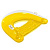 Крісло-шезлонг, жовте, 152х99 см Intex 58859