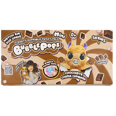 М’яка іграшка з ароматом Bubble Pops міні. Шоколадна капібара (20 см) Bubble Pops 2402005/11