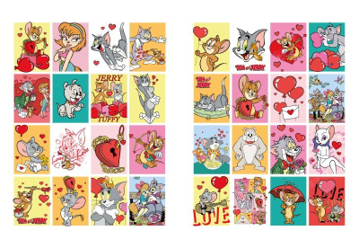 Книжка-розмальовка зі стікерами - Tom and Jerry: День Святого Валентина ©Warner Bros. Ideyka LCB38