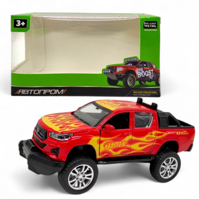 Машинка металева Автопром. Позашляховик червоний Автопром AP74175
