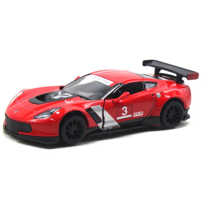 Машинка металева Chevrolet Corvette C7 2016, червоний Kinsmart KT5457W