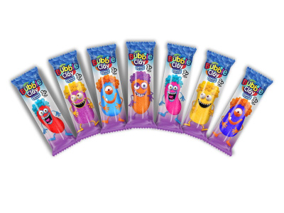Брикет кулькового пластиліну Bubble Clay (укр) Dankotoys BBC-03-01Uупак.