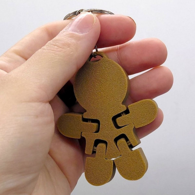 Брелок 3d друк ЧОЛОВІЧОК-ПЕЧИВО (ВИД 2), KEYCHAIN MIC KCHN090