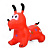 Дитяча іграшка-стрибун "Собачка" MS 4161(Red) гума, до 20 кг