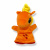 Мʼяка іграшка-рукавичка Поні (23см) (ПОМАРАНЧЕВА) kidstoys 657