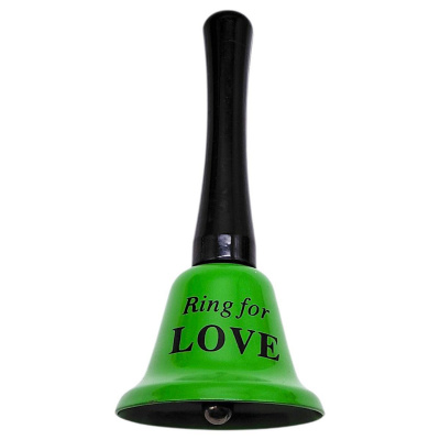 Дзвіночок довгий  LOVE 12,5 см (ЗЕЛЕНИЙ) MIC PR1549