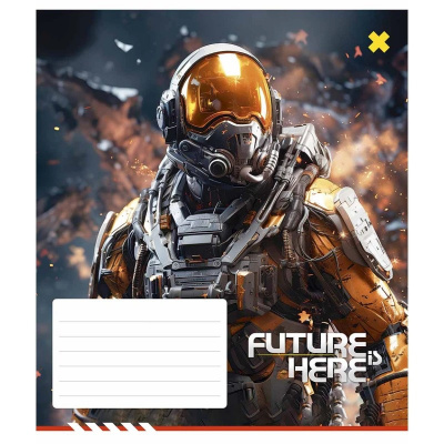 Зошит учнівський "Future is Here" 012-3417K-3 в клітинку, 12 аркушів