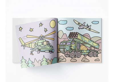 Водяні розмальовки Військова техніка (укр) Crystal Book F00030160