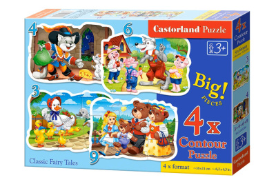 Пазли 4 в 1 Класичні казки Castorland B-005086