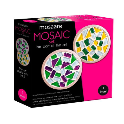 Набір для творчості скляна мозаїка «Підставка для чашок» 2шт mosaaro MA1001