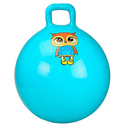 Мʼяч для фітнесу/фітбол Смайл (бірюзовий) MIC CB4502