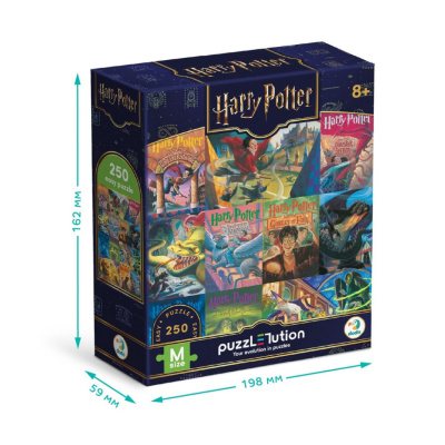 Пазл класичний "Harry Potter Книжкові обкладинки" 200657, 250 елементів