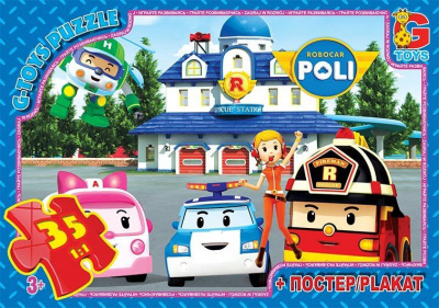 Пазли Робокар Полі, 35 ел Gtoys RR067445