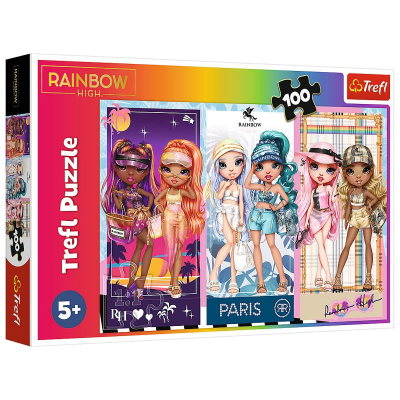 Пазли MGA Rainbow High, 100 елементів Trefl 16444