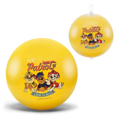 Мʼяч гумовий, 15 см, Paw Patrol / Щенячий патруль, 50 гр (жовтий) MIC PP2522