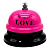 Дзвіночок настільний  LOVE (РОЖЕВИЙ) MIC PR2368