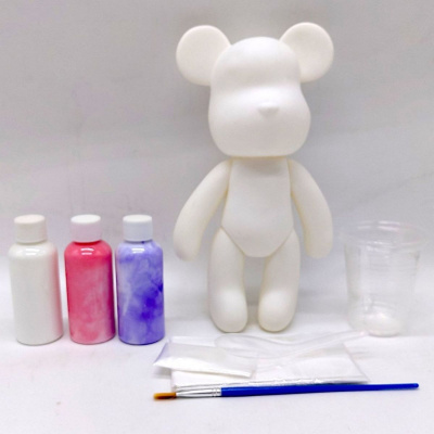 НАБІР ДЛЯ ТВОРЧОСТІ FLUID BEAR ВЕДМІДЬ З ФАРБАМИ MIC FLUID