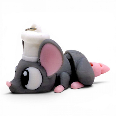 3D Брелоки CUTE CHEF MOUSE Ratatouille / МИШКА РАТАТУЙ, Keychain, 3D друк OYTOY 03015100