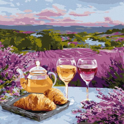 Картина за номерами - Пурпурові пагорби ©art_selena_ua Ideyka KHO6484