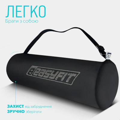 Килимок для йоги (блакитний з синім) в чохлі EasyFit EF-1924s- LBBL