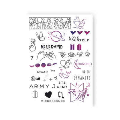 Тимчасові тату-перебивки BTS, Microcosmos Tattooshka LB-190
