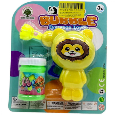Пістолет з мильними бульбашками Лев, механічний GOLD TREE TOYS JNH845