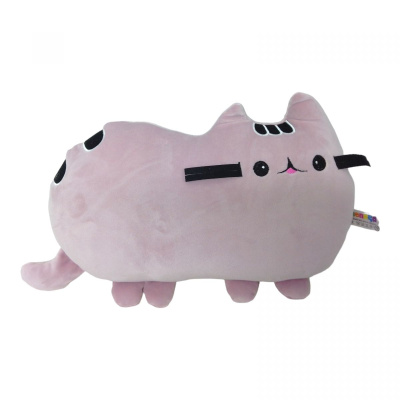 Мʼяка іграшка Подушка Cat 2, фуксія, 35 см Копиця 00385-2