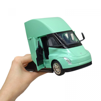 АВТОПРОМ 1:24 Tesla semi truck head (БІРЮЗОВА) Автопром AP7731