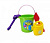 Ігровий набір для пісочниці №1 013555 з відерцем  Салатовий