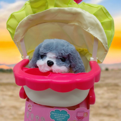 Ігровий набір з песиком у візочку Cute Pet, бузковий вид 1 MIC 688-24A