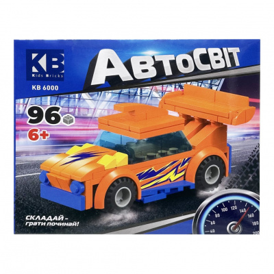 Дитячий конструктор-машинка KB 6000(Orange) від 6 років, 96 деталей