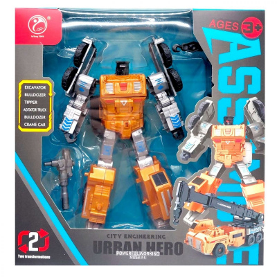Робот Urban Hero будтехніка (РУДИЙ) YuTeng TOYS 908-2B1/2/3/4/5/6