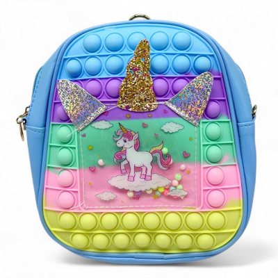Сумочка POP IT. Єдиноріжка, (Блакитний) MIC C56712