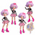 Лялька 4SF Manga Dolls серії Hello Kitty Тедді Рок 4SF Manga Dolls HKTF0100