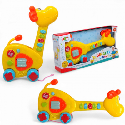Гітара-каталка Жираф музика, світло OBY TOYS O-1155