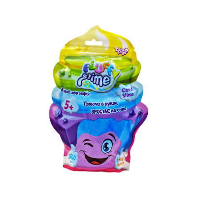 В'язка маса "Fluffy Slime" FLS-02-01U упаковка 500 мл Синій