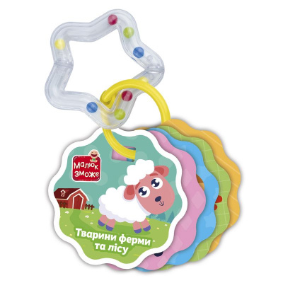 Розвиваючі картки Тварини ферми та лісу (укр) Vladi Toys VT2000-30