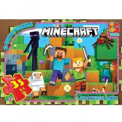 Пазли Minecraft (Майнкрафт), 35 ел Gtoys MC796