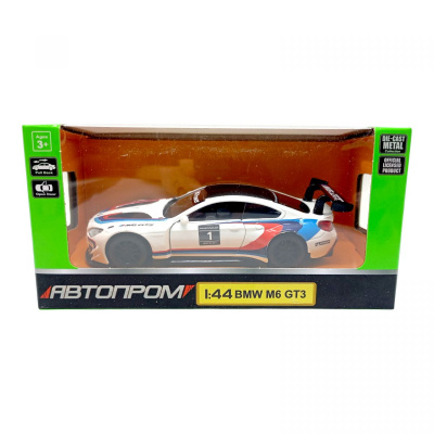 Машина мет. АВТОПРОМ BMW M6 GT3 Автопром 4368